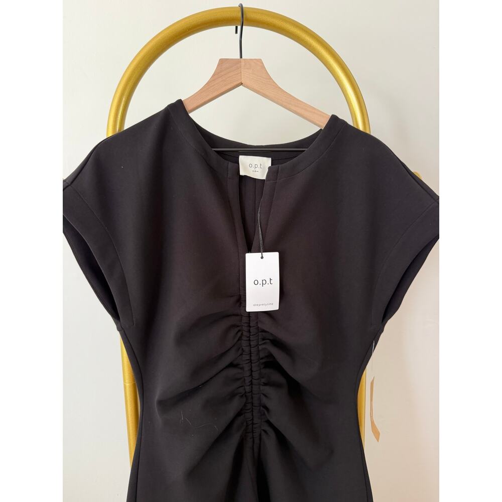 Few Moda NEW o.p.t Roxy Ponte Black Knit Dress, Size 8 - Picture 5 of 8